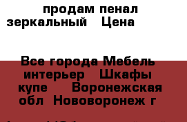 продам пенал зеркальный › Цена ­ 1 500 - Все города Мебель, интерьер » Шкафы, купе   . Воронежская обл.,Нововоронеж г.